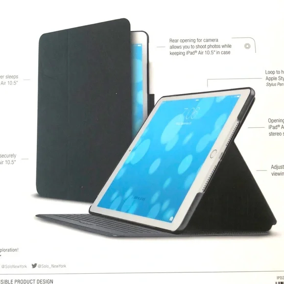 Solo New York Wyatt slim case iPad Air 10.5”