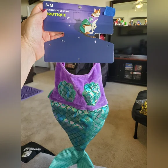 Mermaid Cat Costume New