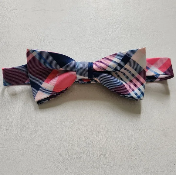 Plaid Kids Bow Tie