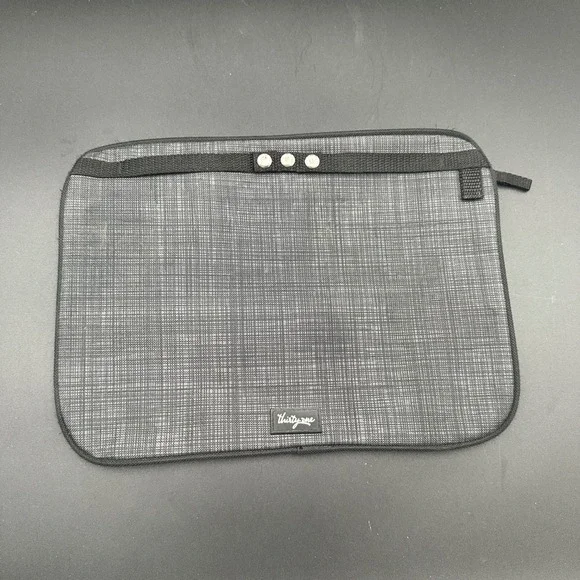 Thirty-One Insert‎ Pocket Add On Snap Gray Zippered For Bags