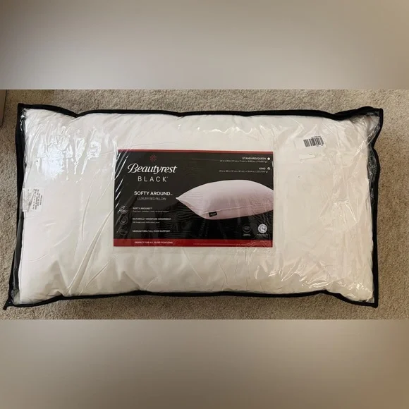 🎉LAST CHANCE🎉BEAUTYREST BLACK Luxurious‎ 20x36 Down And Feather Blend Pillow