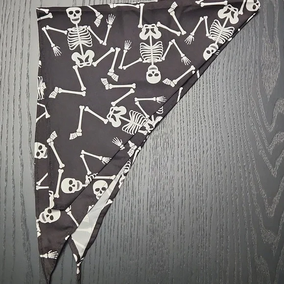 Skeleton Print Pet Bandana