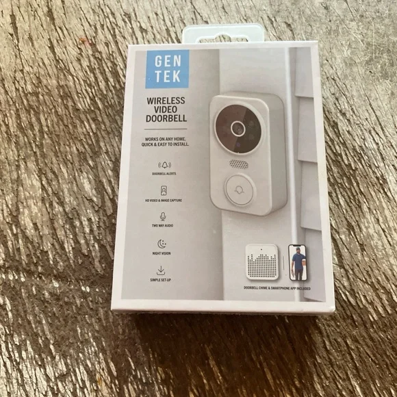 White Wireless Video Doorbell
