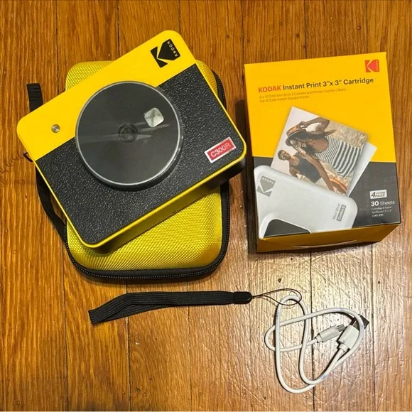 Kodak Mini Shot 3 Camera and Printer - Yellow and Black