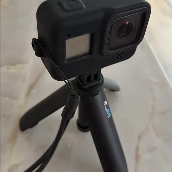GoPro Hero 8 Black with tripod