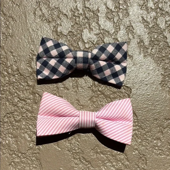 TWO clip on boys bow ties - Old Navy