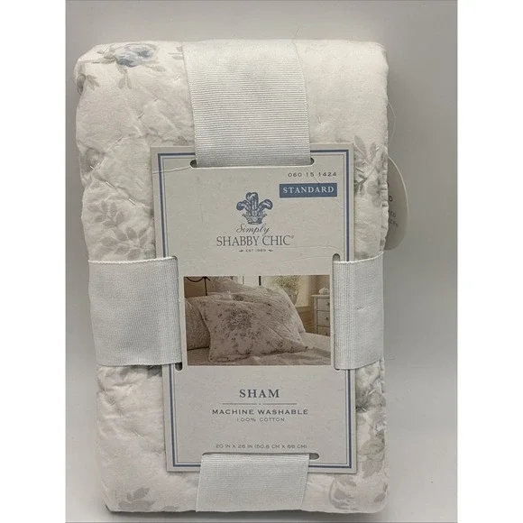 Simply Shabby Chic Rachel Ashwell BRITISH ROSE Patchwork Pillow Sham STANDARD -1