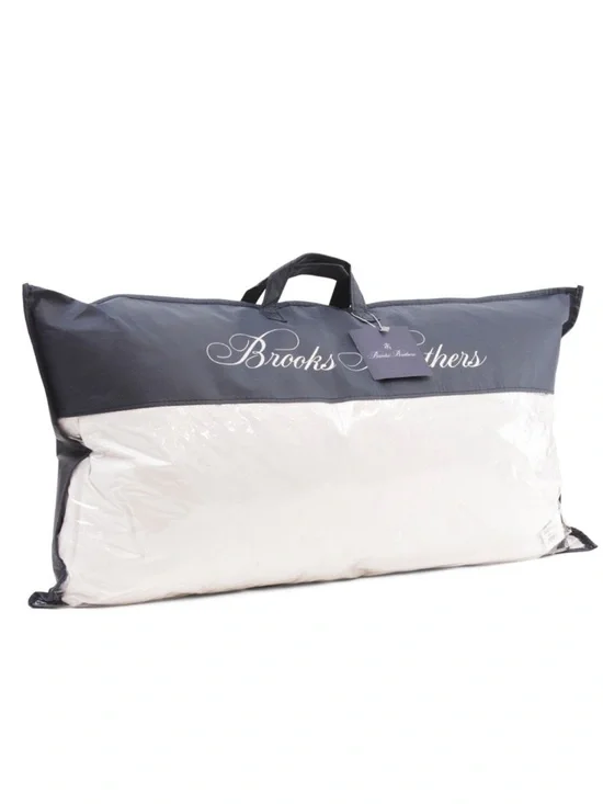 BROOKS BROTHER King White Made In Turkey Luxury Down Bed Pillow