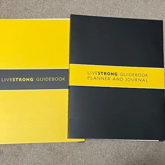 Lance Armstrong's Livestrong Guidebook, Planner and Journal 2 Paperback Binders
