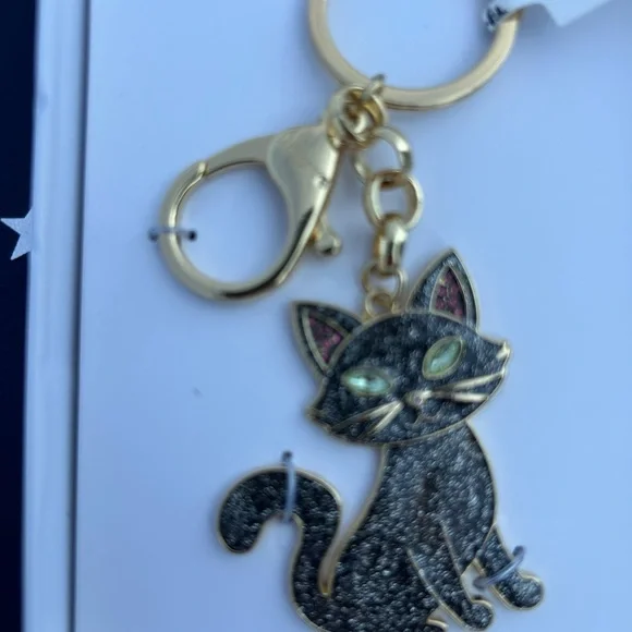 Baublebar HALLOWEEN Bling CAT FELINE PRETTY Bag Charm Key Chain NEW!