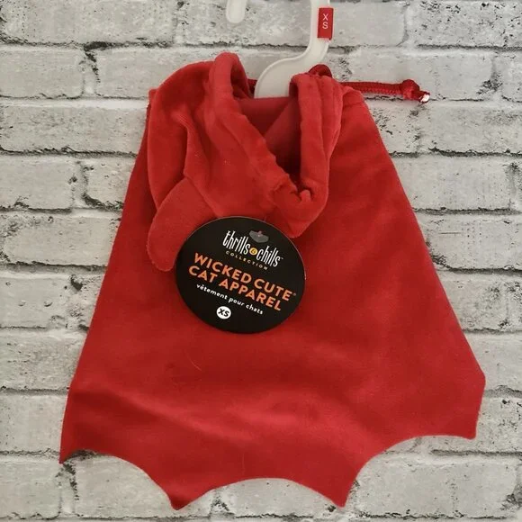 Thrills & Chills Wicked Cute Devil Cat Apparel Costume Size XS NWT