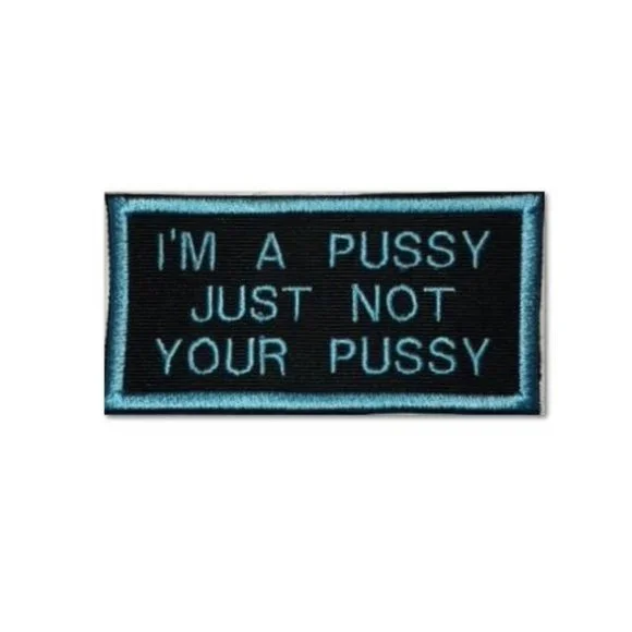 Hilarious Patch with velcro for your kitty cat to wear on his/her harness