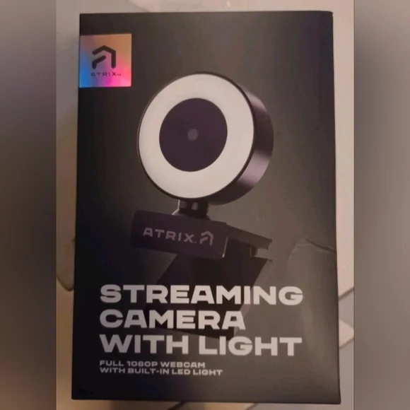 Matix Black Simulated Camera with Halo Light