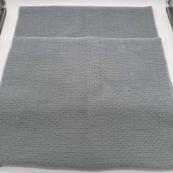 Pottery Barn Silver Sky Pillow Covers Blush Blue Zip Close 25