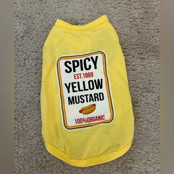 Spicy Yellow Mustard pet Shirt