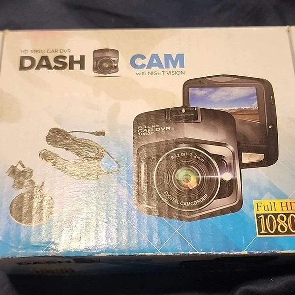 1080p Dash Cam with Night Vision - Black