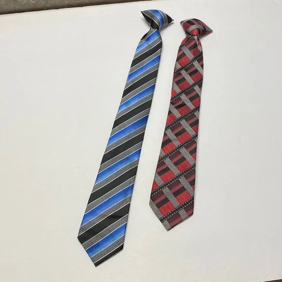 Bundle of 2 boys clip on ties