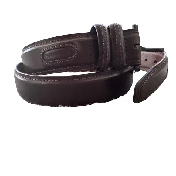 Columbia Leather Belt Casual Dress Brown Stitched Mens Size 40 preloved‎