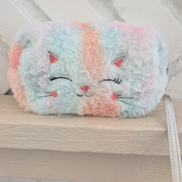 Fluffy Cat Plush Bag - Multicolor