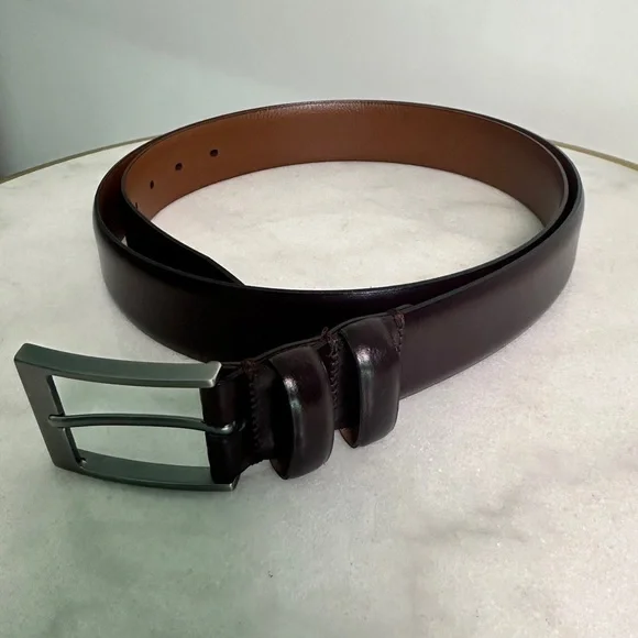 Jos. A. Bank Brown Leather Belt Classic Accessory