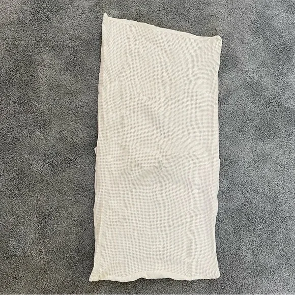 Parachute white waffle knit extra long sham pillow covers set of two