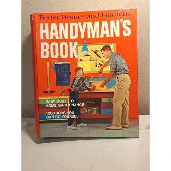 BETTER HOMES and GARDENS HANDYMAN'S BOOK 1974 Repair DIY How To Binder 70s Vtg
