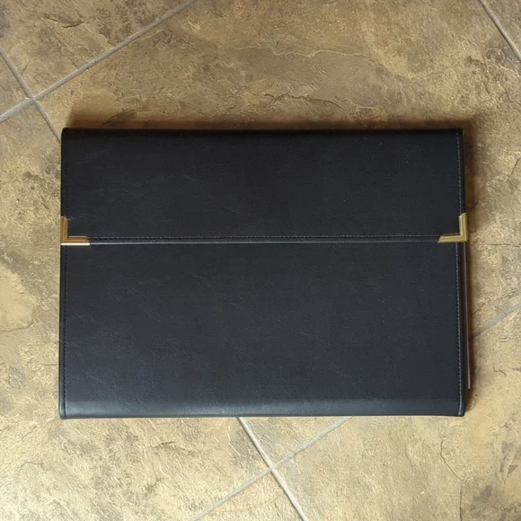 NWOT Black Leather Portfolio