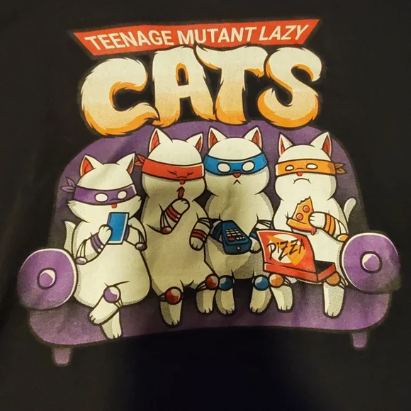 Port and Company Black Cat Ninja T-Shirt