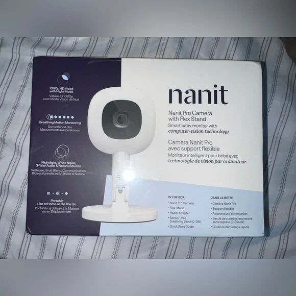 Pro Smart Baby Monitor Camera - White