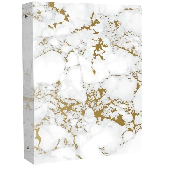 Gold marble binder