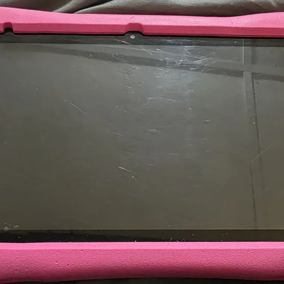 Pink Tablet with Protective Case
