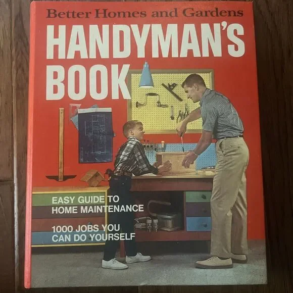 Vintage 1970 Better Homes and Gardens Handyman's Book 3-Ring‎ Binder Hardcover