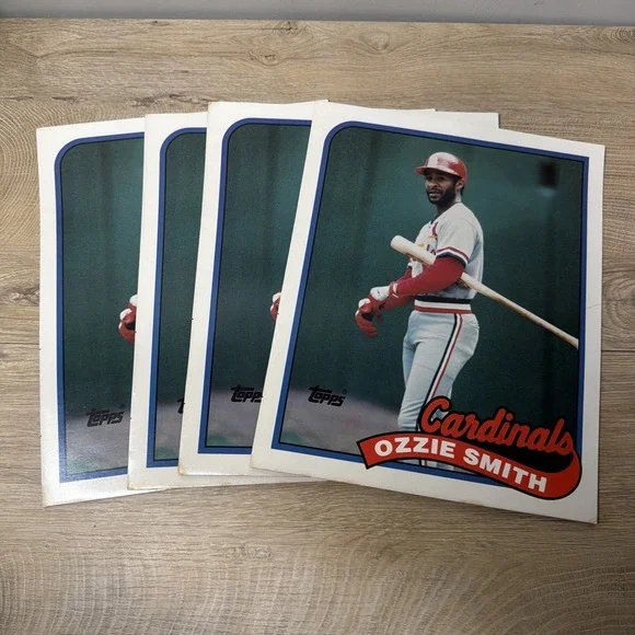 Vintage Ozzie Smith St Louis Cardinals Topps Folder Lot Retro MLB Baseball‎