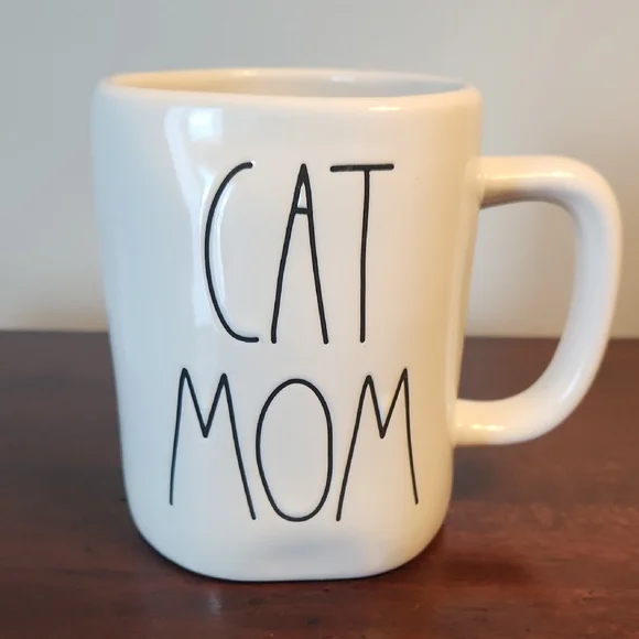 Cat Mom White Mug