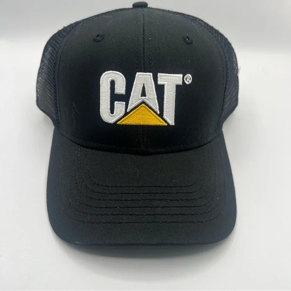 Black CAT Logo Baseball Cap Classic Design
