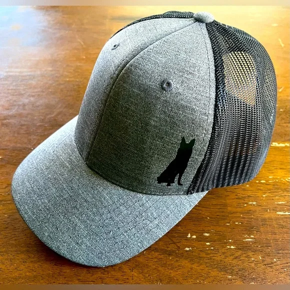 Gray German Shepherd, K 9 Mesh Cap