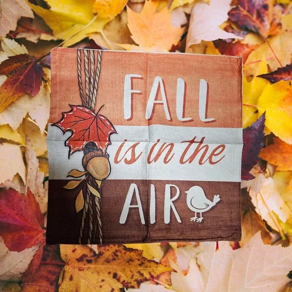 4‎ Pc Happy Fall Pillow Covers (5843)