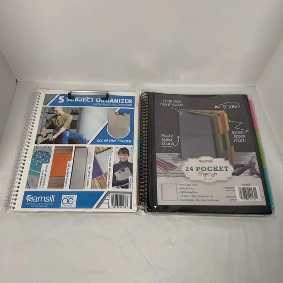 Samsill 5 Subject Organizer and 24 Pocket Organizer