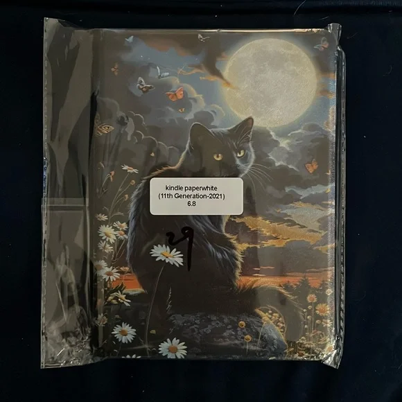 Black Cat Kindle Case