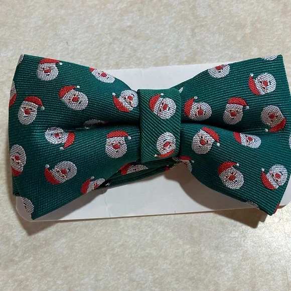 Holiday Santa Kids Bow Tie