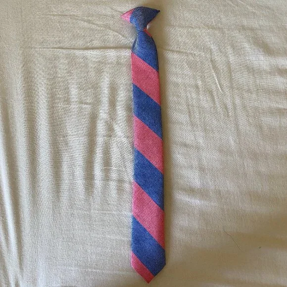 New Children’s Blue and Red Clip On Tie