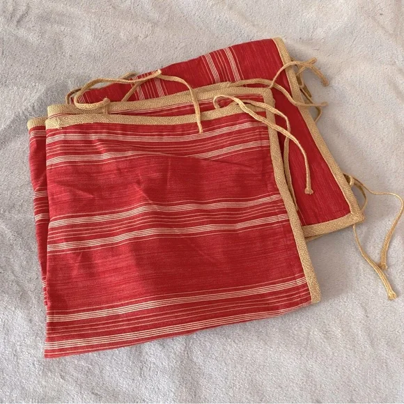 Lauren Ralph Lauren Seychelles San Luca set of 2 Euro jute trim shams