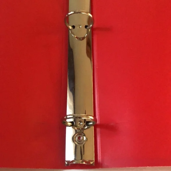 Lot of 2 Mead Slickers 1 inch poly 3 ring binders
