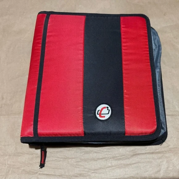 Case-It The Classic Zipper Binder 2 Inch Rings Comes with Shoulder Strap unisex