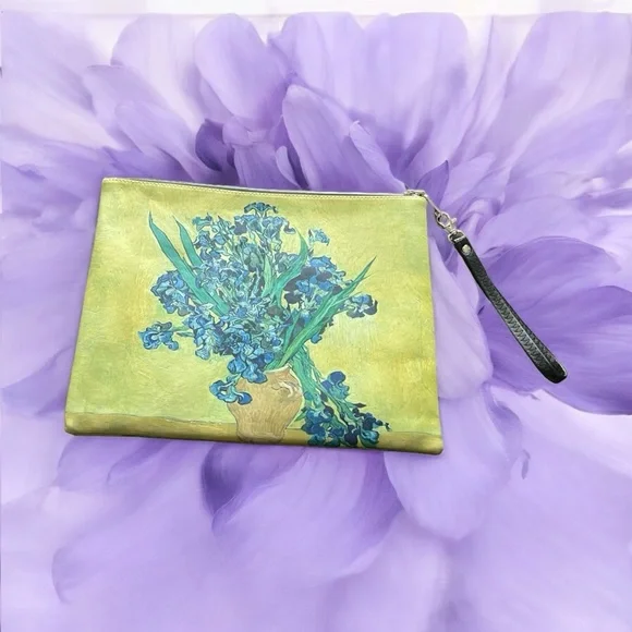Vincent Van Gogh Irises, Tablet cover, IPad cover or small laptop NEW