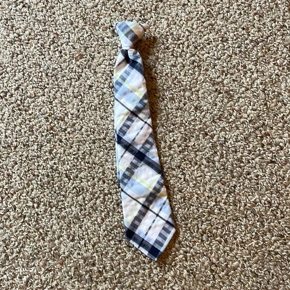 Janie and Jack plaid clip on tie