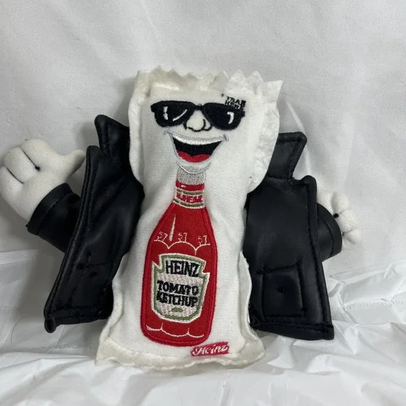 Heinz Ketchup Collectable Leader Of The Packets Cool‎ Leather Jacket Plush