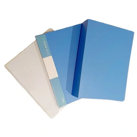 A4 Document Organizer Set 2 Display Books (100 & 30 Pockets) + Ring Binder