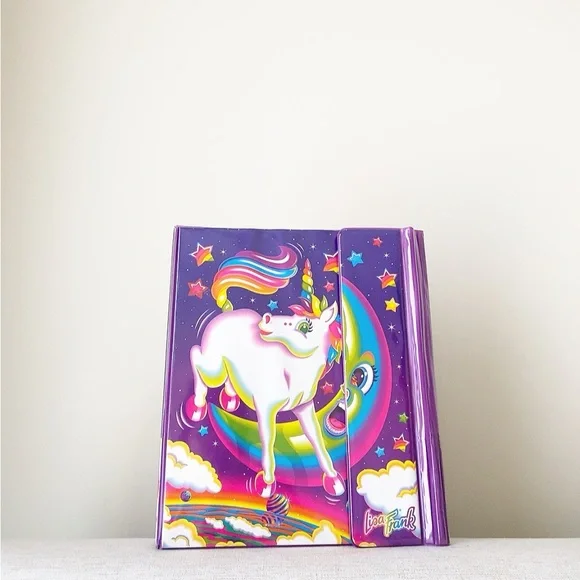 Vintage Lisa Frank Markie unicorn Binder