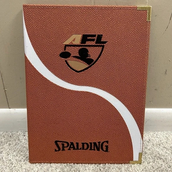 Spalding AFL American Football League Folder Portfolio Notepad Book Textured